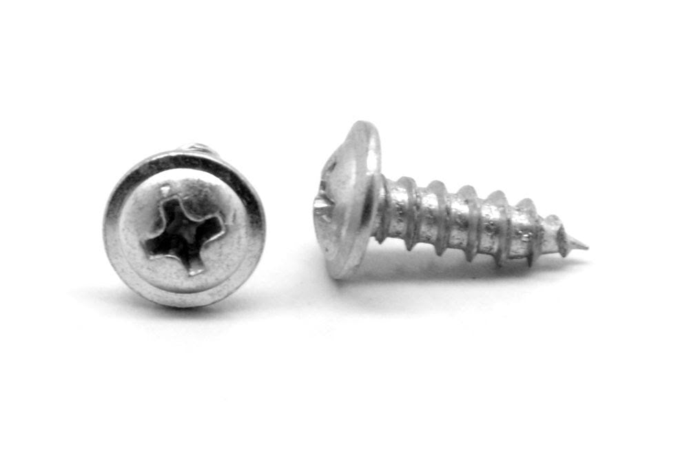 20 x 1/2 Sheet Metal Screw Phillips Round Washer Head Type AB Low Carbon Steel Zinc Plated W383