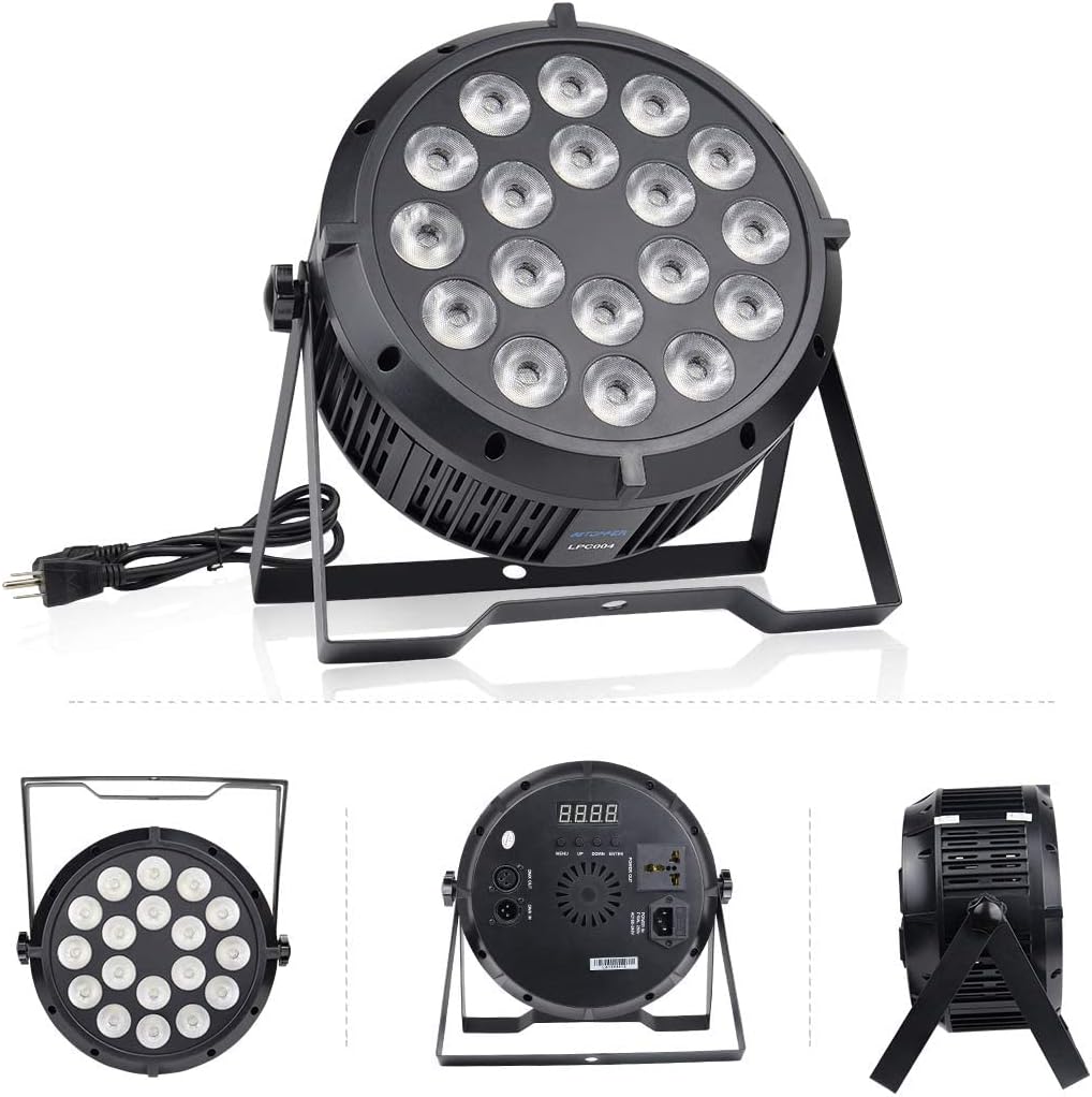 18x8W RGBW LED Washing Lighting Disco Lights with DMX-512 Sound Activated Strobe Lights L706588