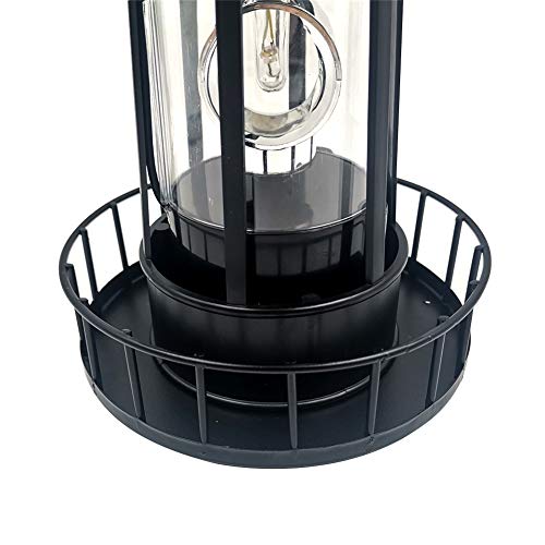 Solar Powered Lighthouse Lamp 360 Degree Rotating IP65 Waterproof Outdoor Light H37739