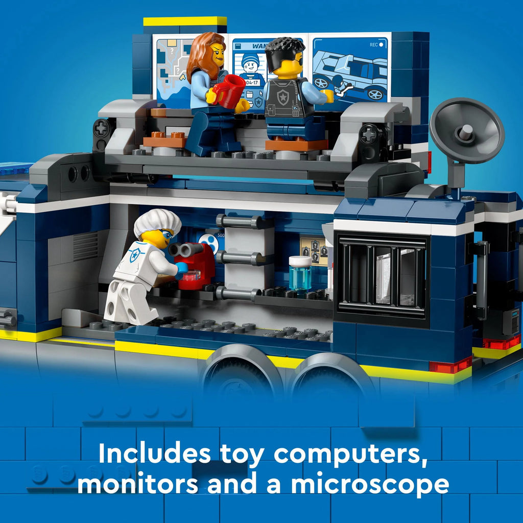 Police Truck Toy with Quad Bike and Minifigures D937
