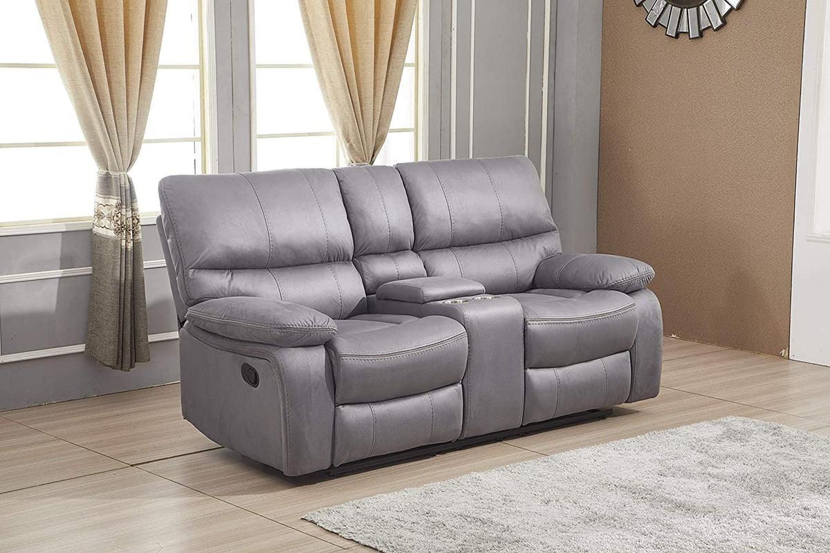Microfiber Reclining Sofa and Loveseat Z549130
