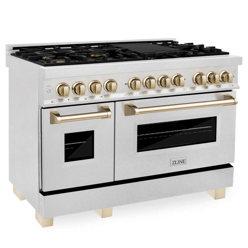48 in. 7 Burner Double Oven Dual Fuel Range Stainless Steel B944