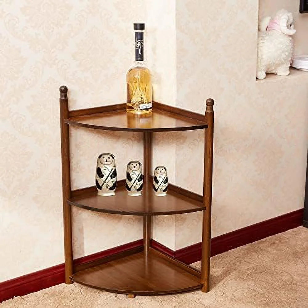 3 Tier Corner Shelf Freestanding 29 Inch Q2523