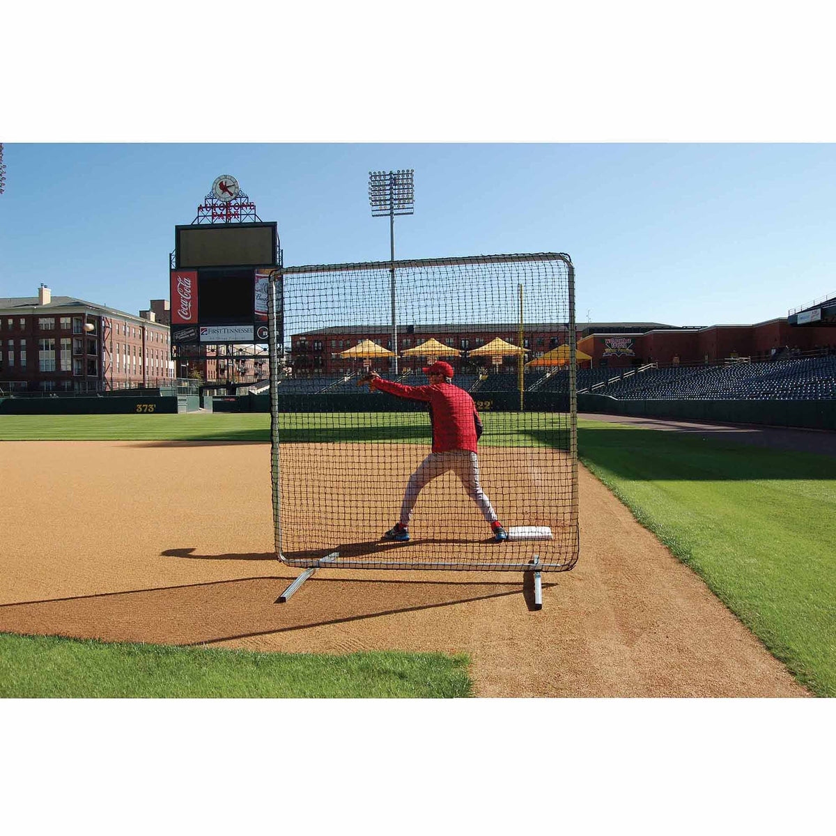 1st Base Fungo Protective Screen 7ftx7ft with Net Y54856
