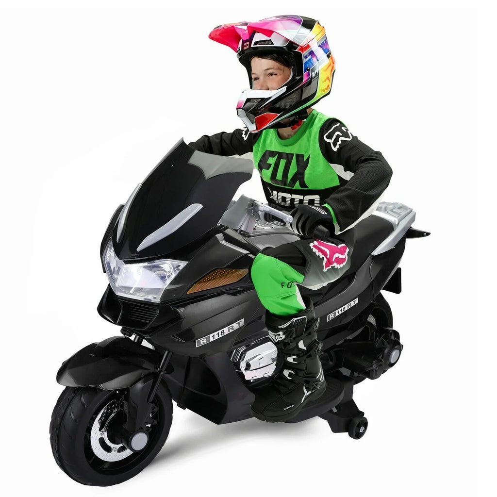 12V Kids Electric Motorcycle with Training Wheels G163