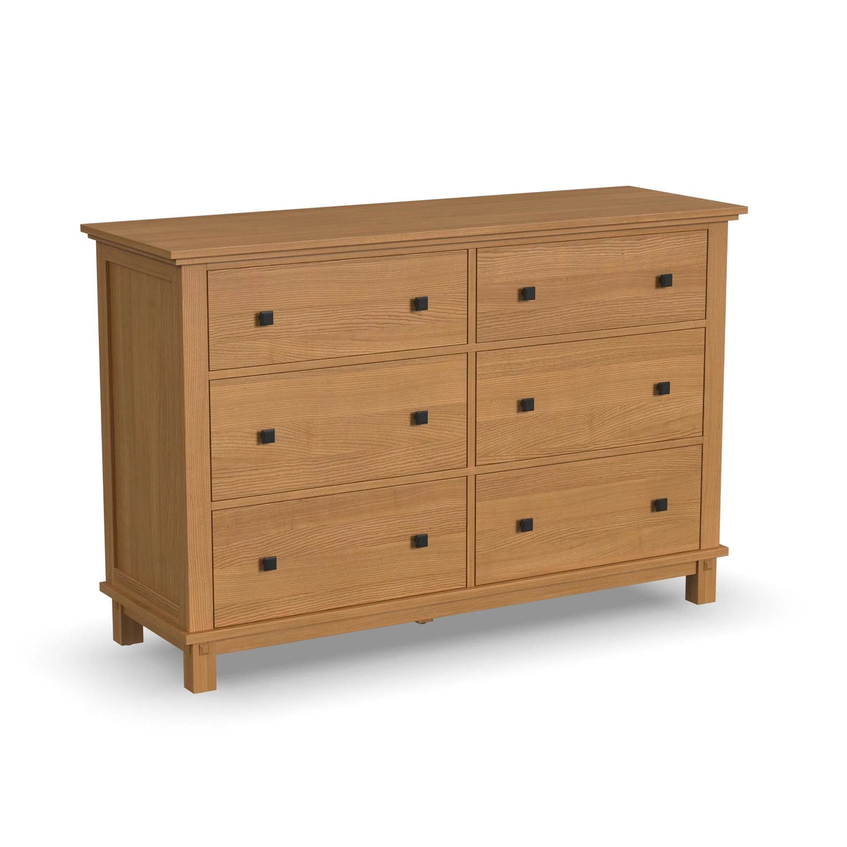 Brown 6 Drawer Wood Dresser S82720
