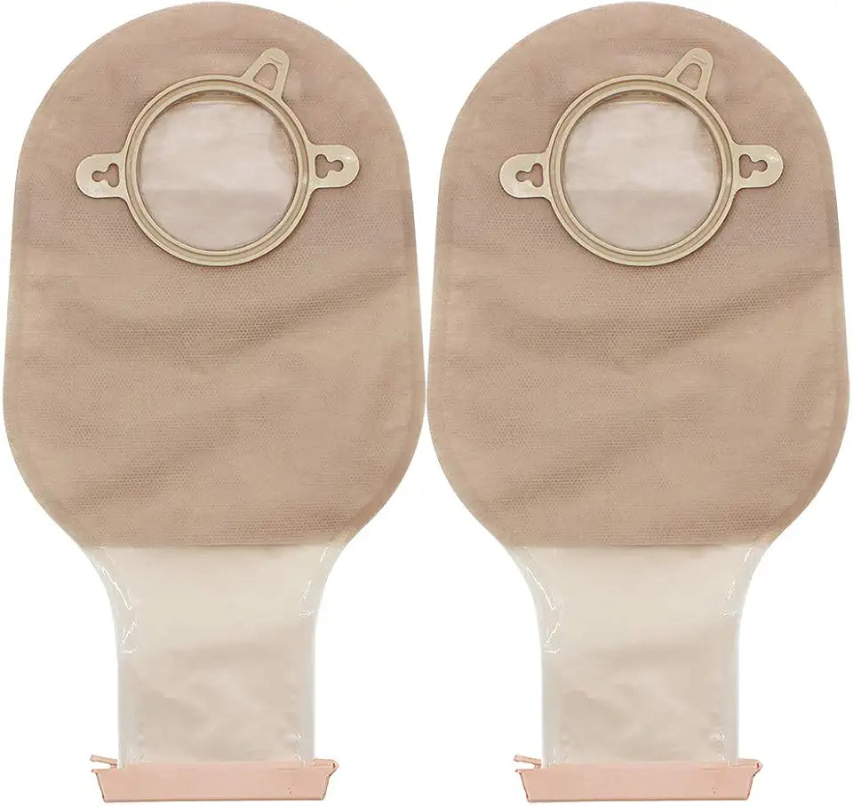 10PCS Two-Piece Drainable Colostomy Bags with Clamp Closure J256