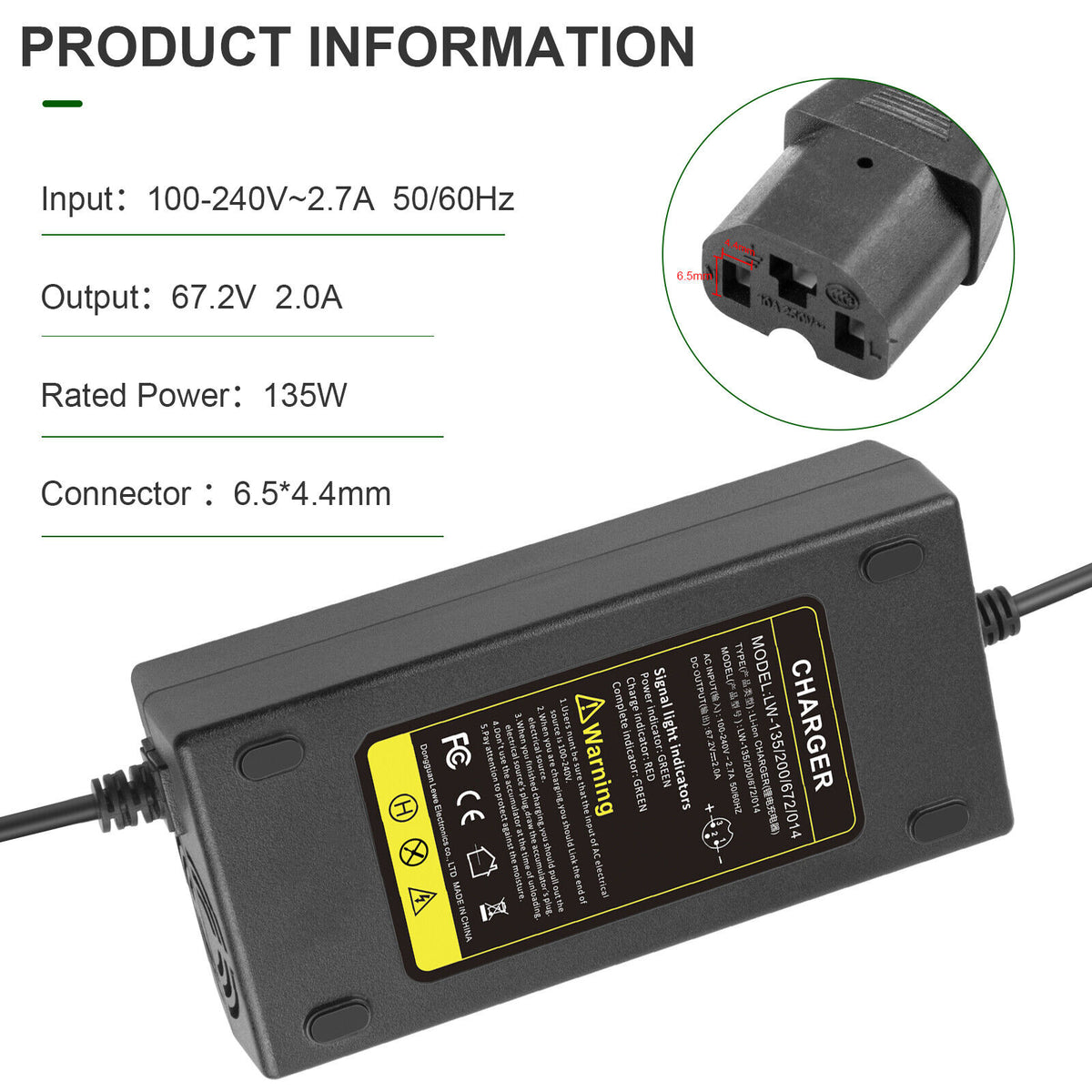 60V 20AH Lead Acid Battery Charger W469769