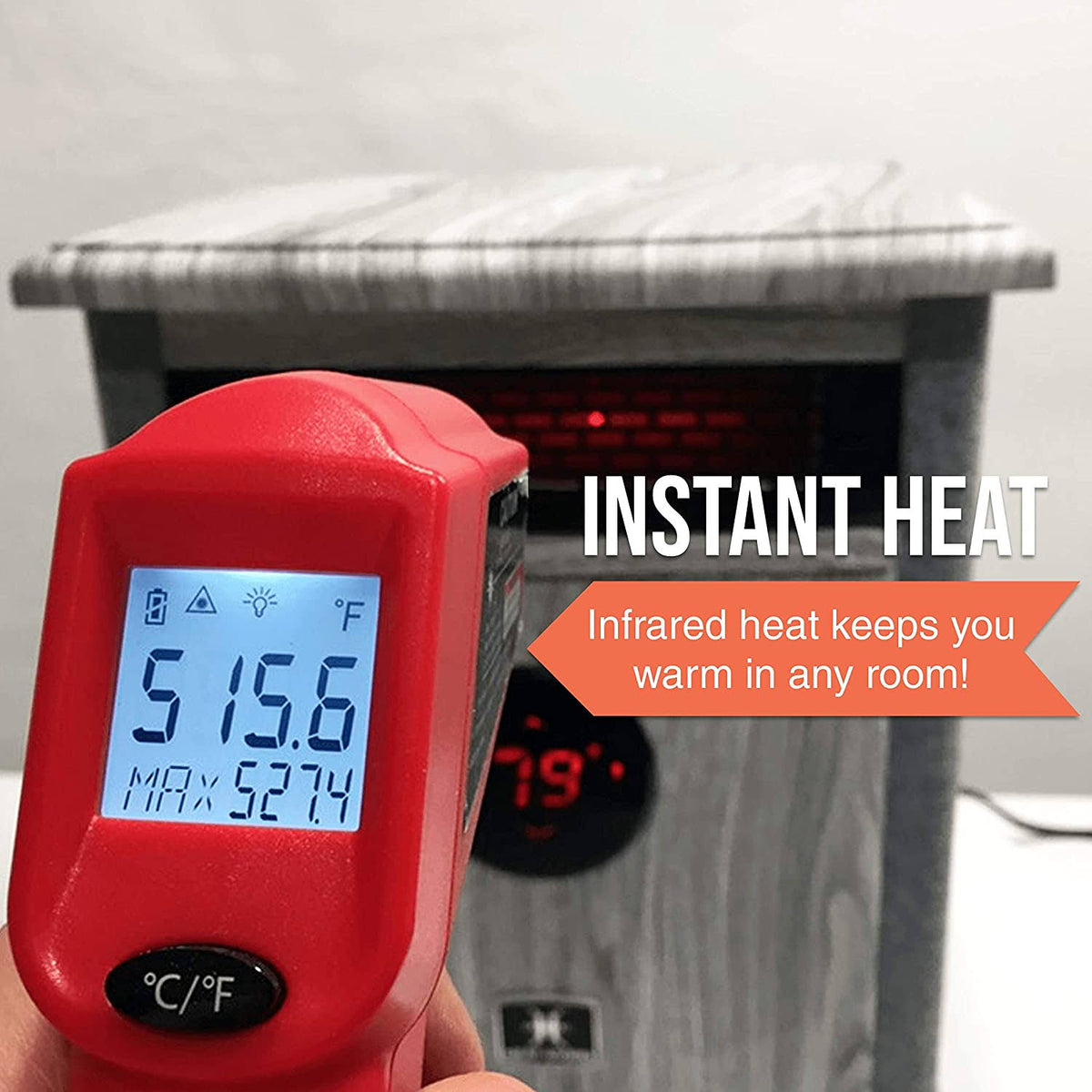 Gray Cabinet Heater E3309