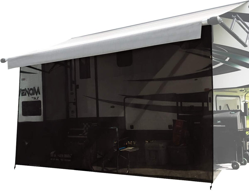 6' X 10' 5'' Brown Mesh Sunshade T55637