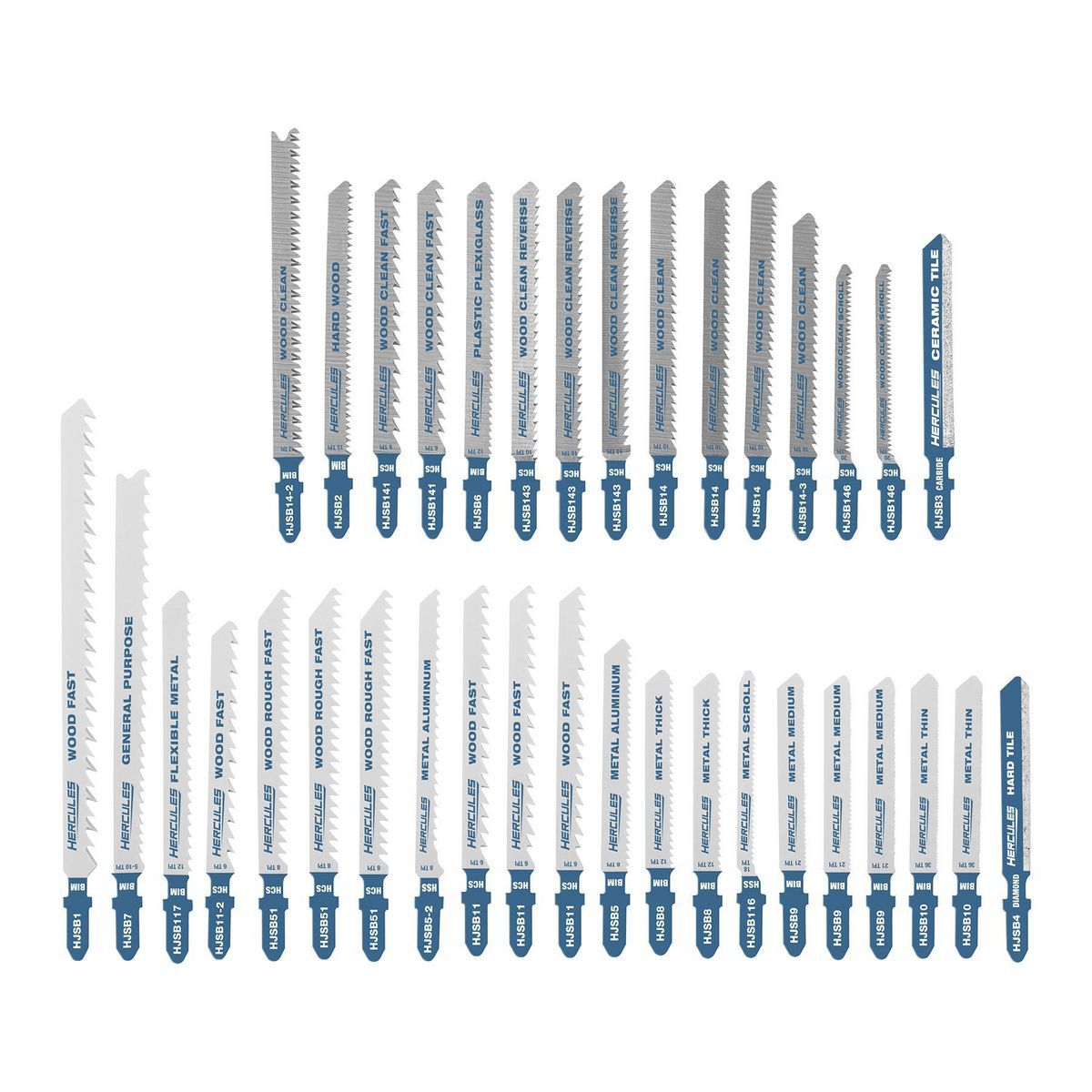 T-Shank Jig Saw Blade Set, 36-Piece W9355
