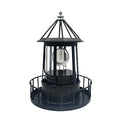 Solar Powered Lighthouse Lamp 360 Degree Rotating IP65 Waterproof Outdoor Light H37739