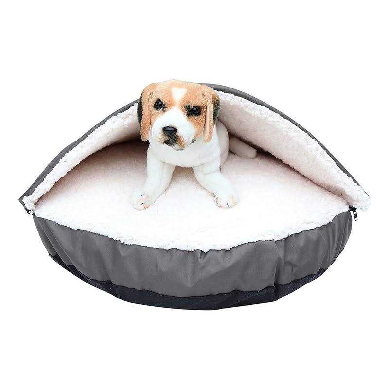 Oxford Sherpa Pet Cave and Round Pet Bed N9739