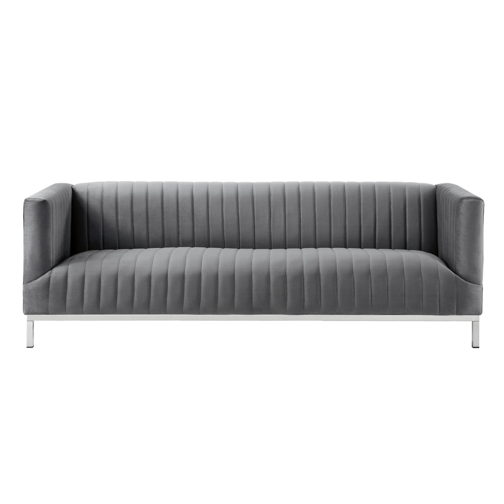 Velvet Tuxedo Sofa Y65912
