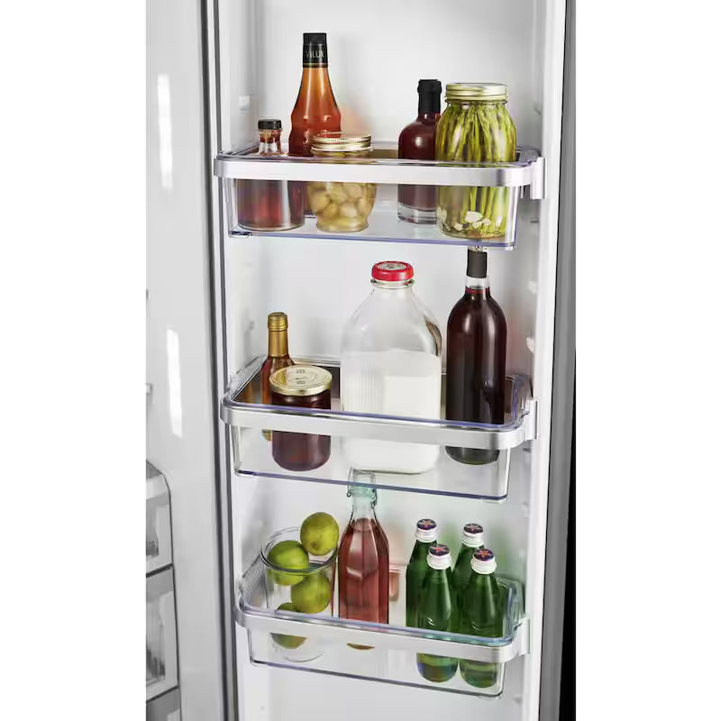 Black Stainless Steel Side by Side Refrigerator L891486