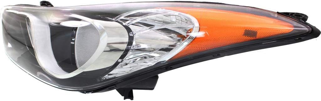 Passenger Side Headlight Assembly for Hyundai Elantra 2011 2012 2013 Sedan Y12609