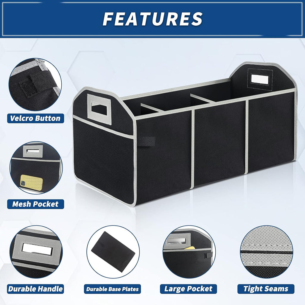 Waterproof Car Trunk Storage Organizer with Insulated Leakproof Cooler Bag I1291