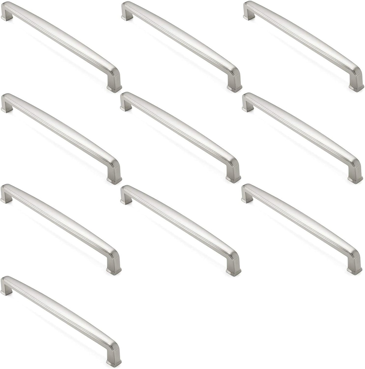 Satin Nickel Kitchen Cabinet Handles Pack of 2 B123