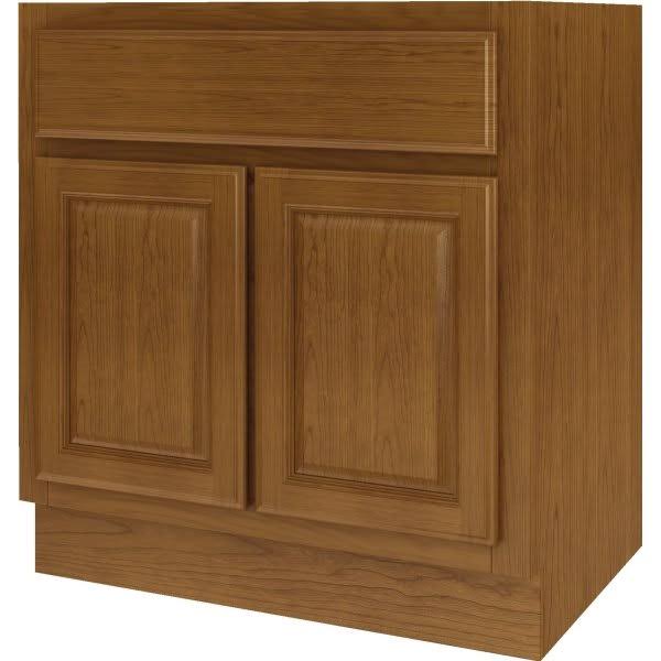 Caramel Finish Bath Vanity Base Cabinet U945018