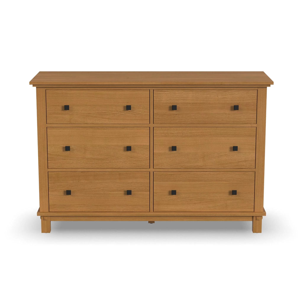 Brown 6 Drawer Wood Dresser S82720