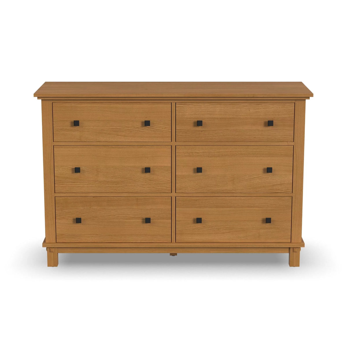 Brown 6 Drawer Wood Dresser S82720