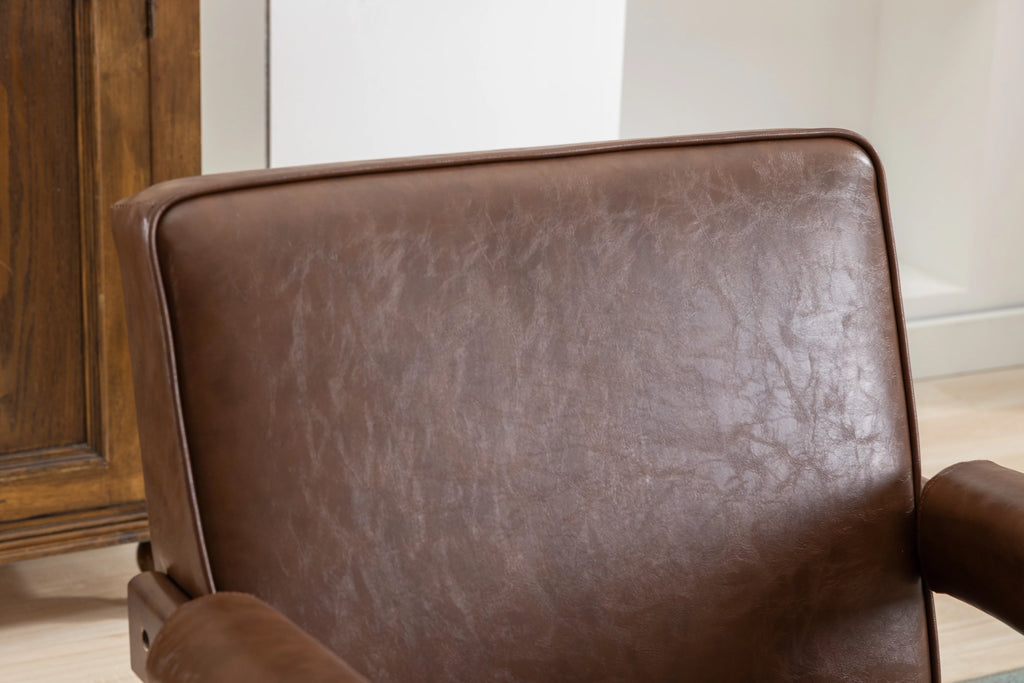 Leisure Chair with Solid Wood Armrest and Feet S95397