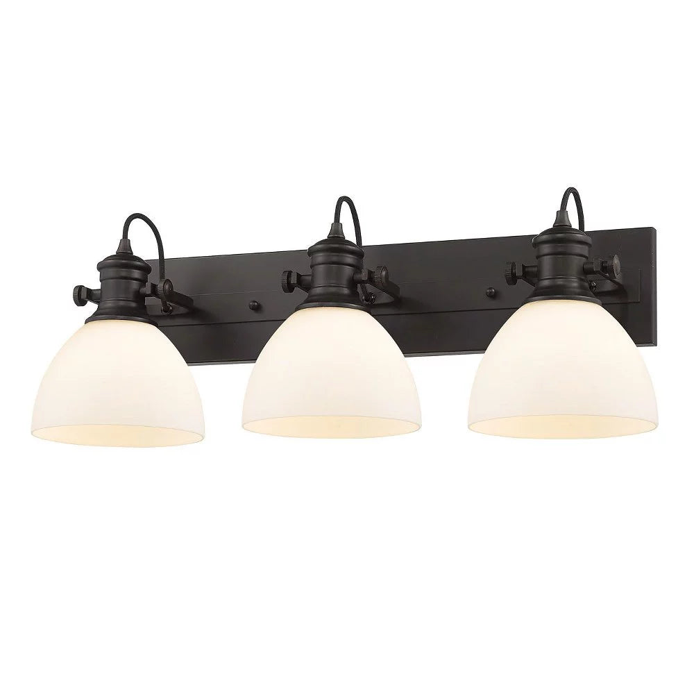 3 Light Semi-Flush Mount Pewter Seeded Glass H67169