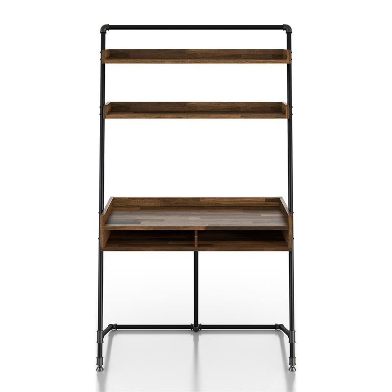 Light Hickory Wood 2-Piece Desk and Bookcase Set N571538