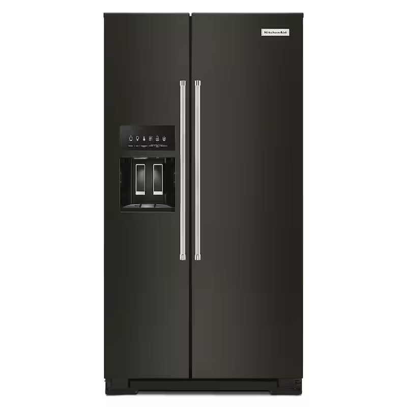 Black Stainless Steel Side by Side Refrigerator L891486