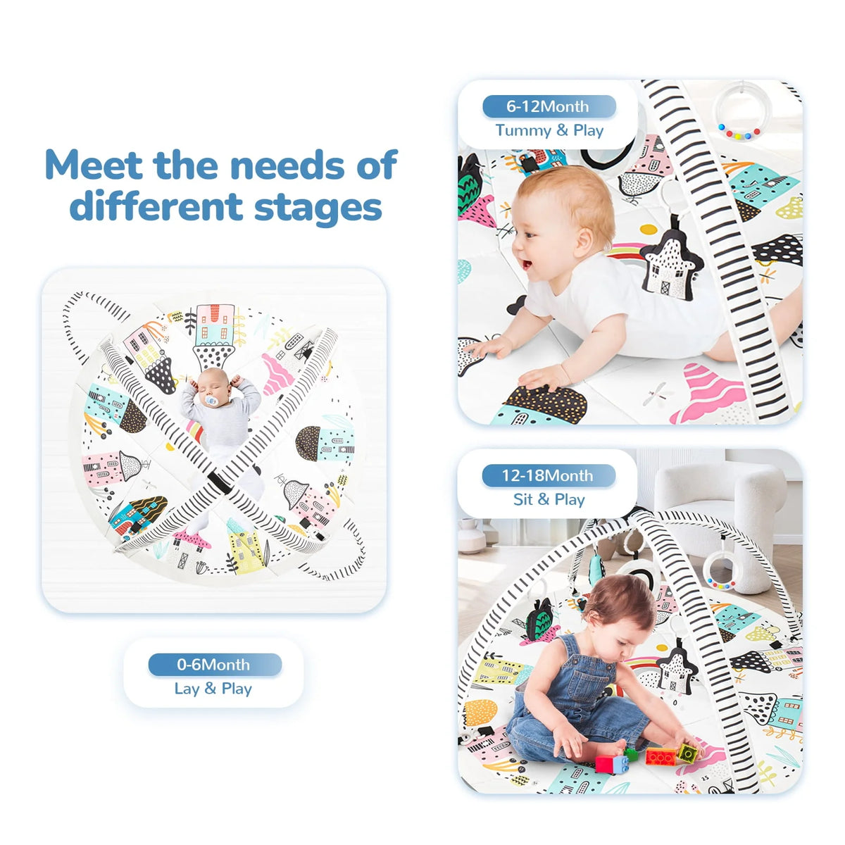 Baby Play Mat Machine Washable H2915