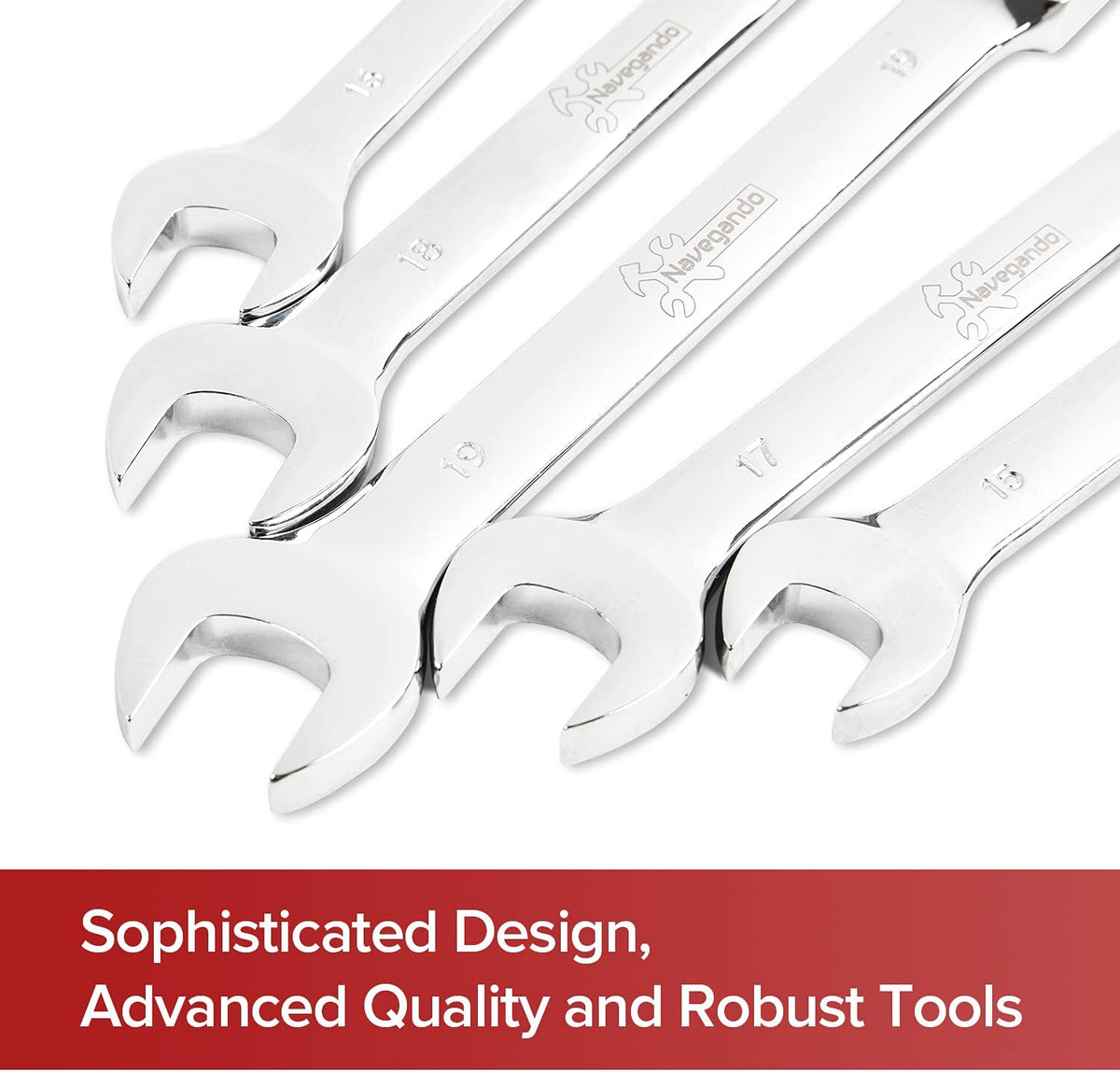 12PCS Metric Combination Ratcheting Wrench Set with Organizer Box H46499