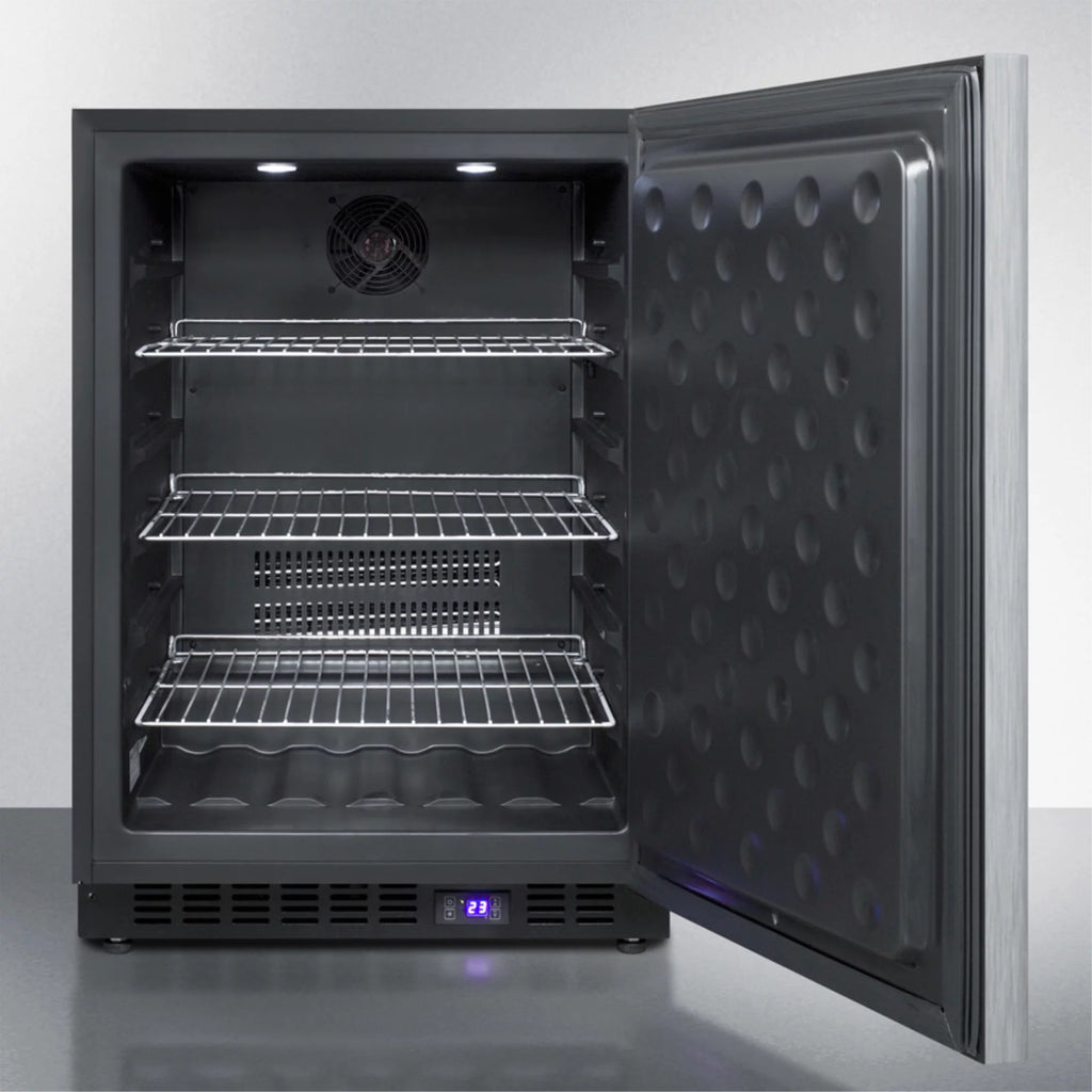 Black Frost-Free Outdoor All-Freezer with Digital Thermostat and Lock O456