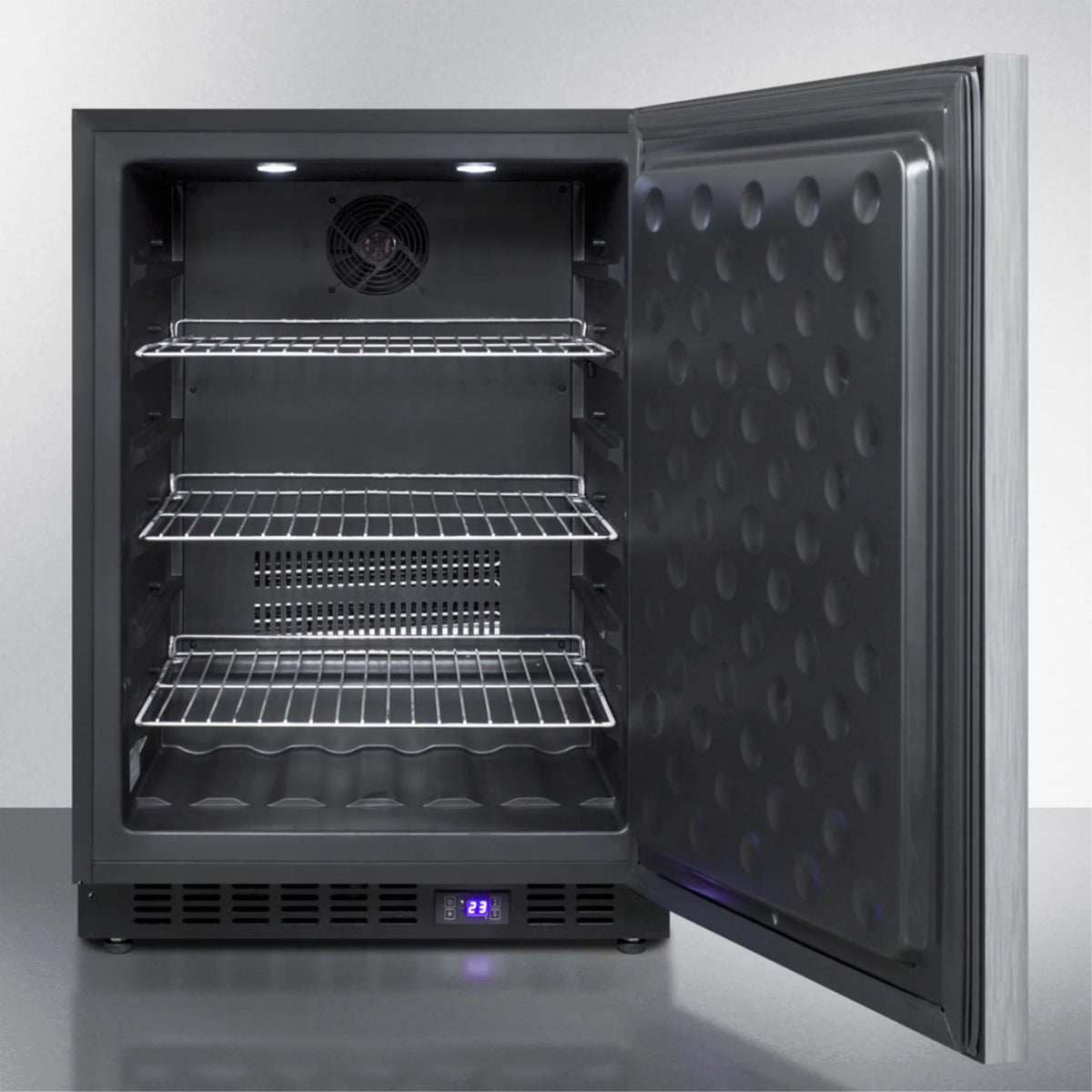 Black Frost-Free Outdoor All-Freezer with Digital Thermostat and Lock O456