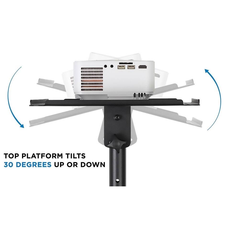Mobile Projector Stand with Height-Adjustable Cart B765