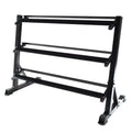 Black 3-Tiered Dumbbell Storage Rack W334079