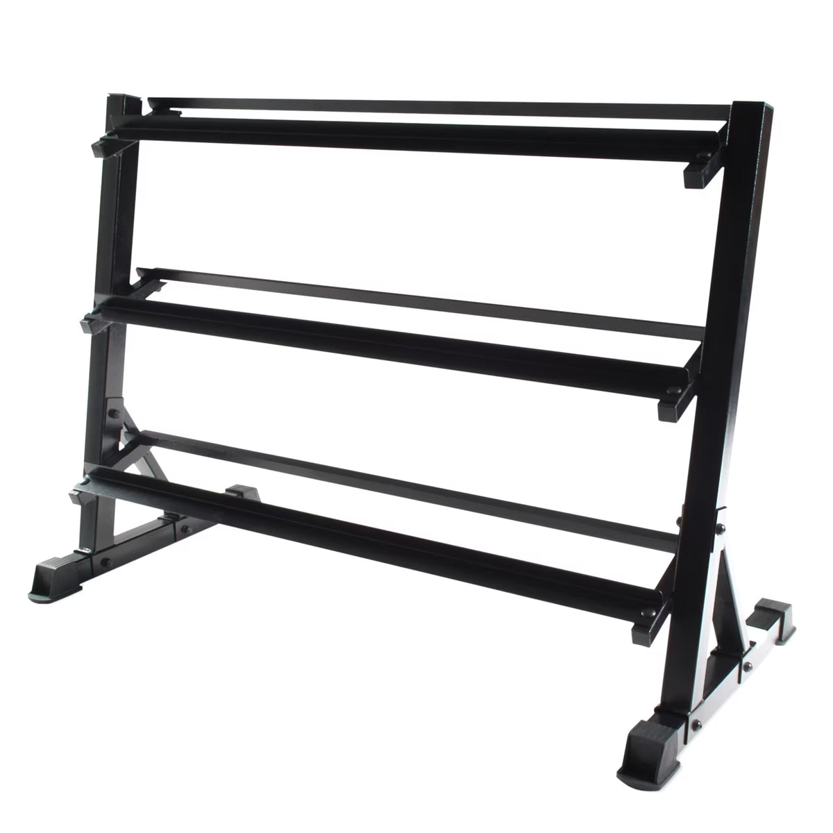 Black 3-Tiered Dumbbell Storage Rack W334079