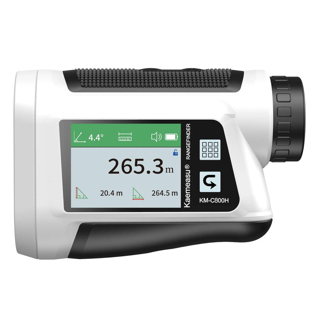 Rangefinder with LCD Touch Screen 6X Magnification 600M / 800M USB Rechargeable Distance Meter with Speaker Slope Function Flag Locking Vibration P432895
