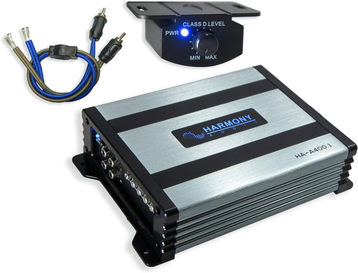 12" Loaded Square Thin Sub Box with Amplifier and Amp Install Kit R3339
