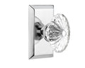Bright Chrome Crystal Glass Door Knob B4126