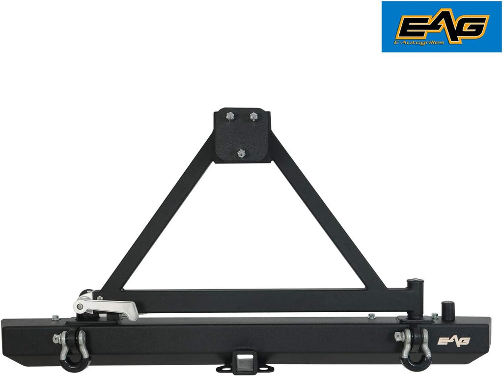 Rear Bumper with Tire Carrier and Hitch Receiver for Wrangler H5298