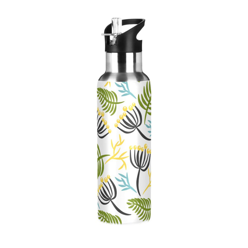 20 oz Insulated Stainless Steel Water Bottle with Straw Lid C4026