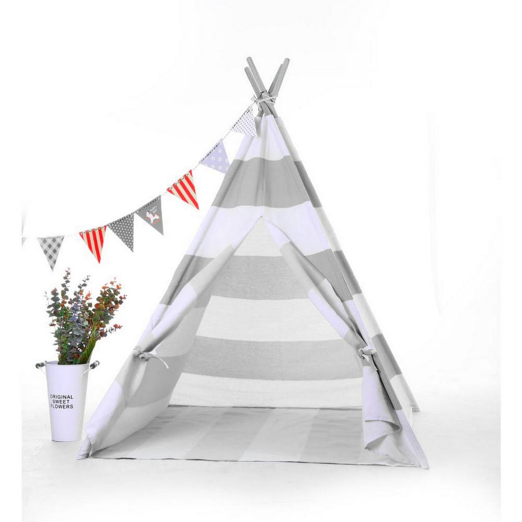 Natural Cotton Canvas Teepee Tent for Kids W413