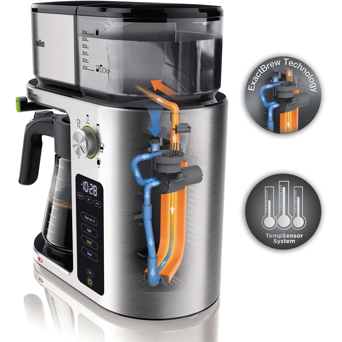 Stainless Steel 10-Cup Drip Coffee Maker X6698