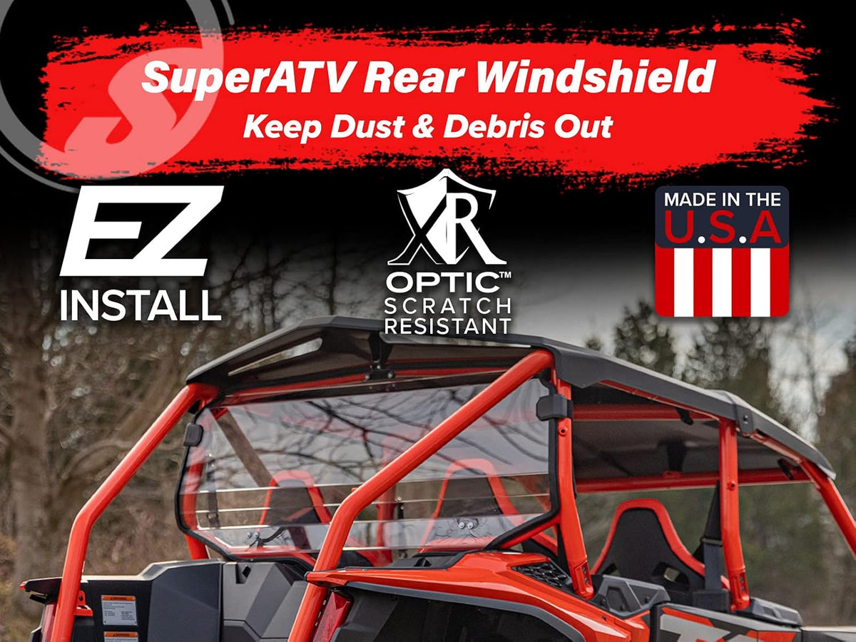 1/4 Thick Clear Polycarbonate Rear Windshield U68088