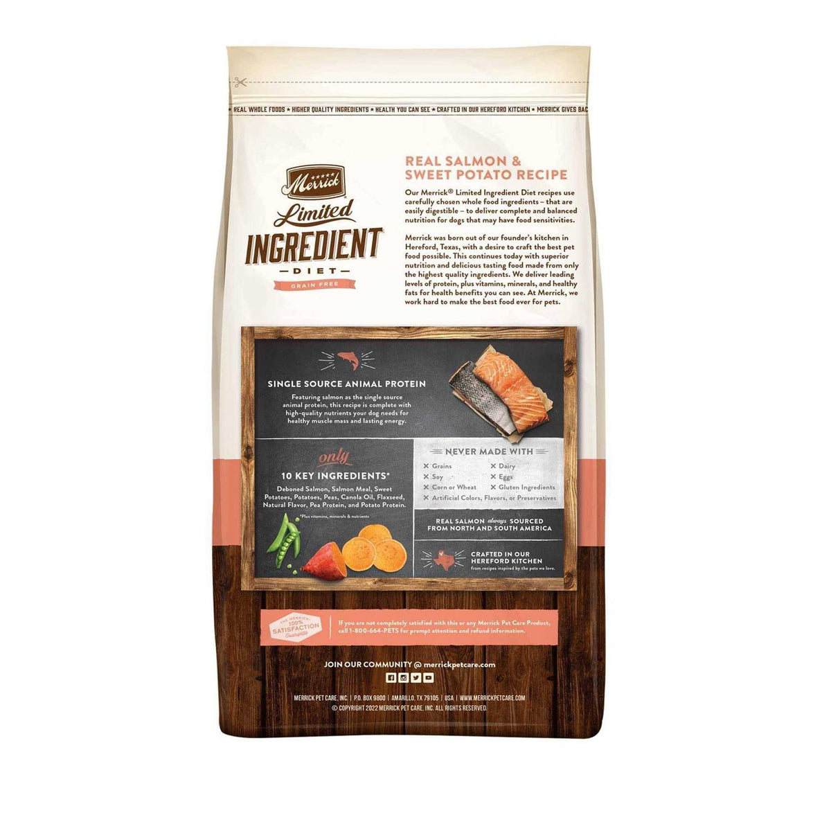 Grain Free Salmon Sweet Potato Dry Dog Food Z9844