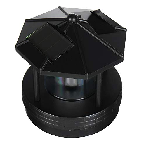 Black Rotatable Waterproof Solar Lights J6257