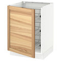 White Base Cabinet with Wire Baskets D881