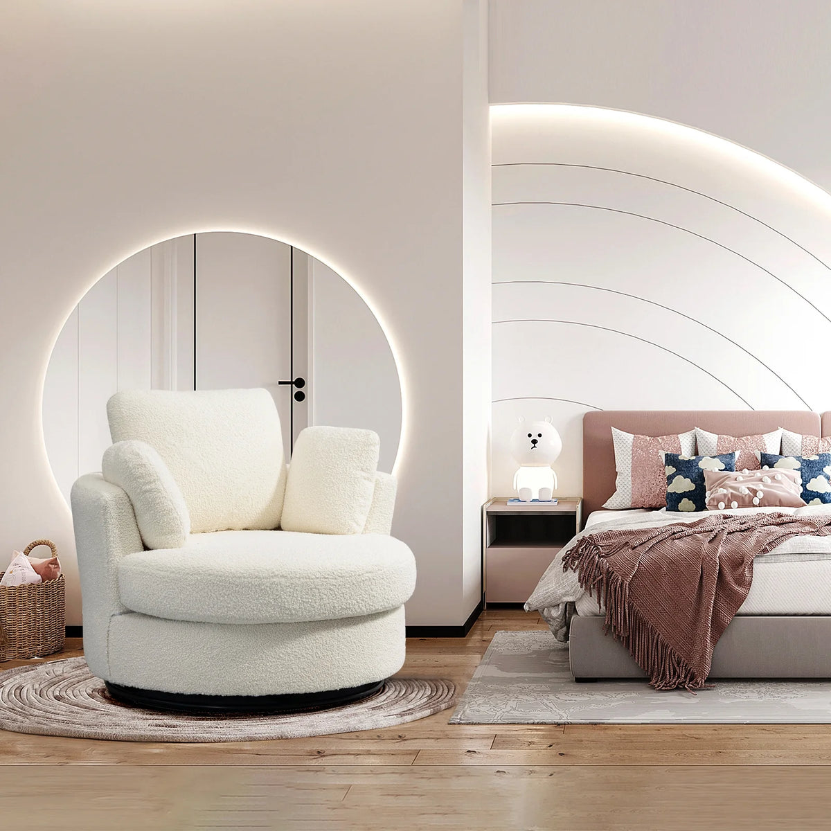 Sherpa Swivel Chair N4248