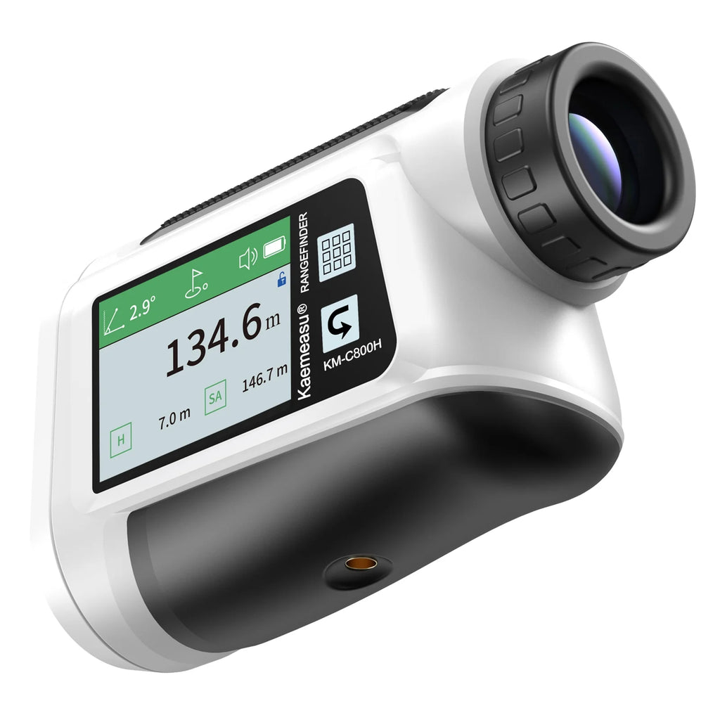 Rangefinder with LCD Touch Screen 6X Magnification 600M / 800M USB Rechargeable Distance Meter with Speaker Slope Function Flag Locking Vibration P432895
