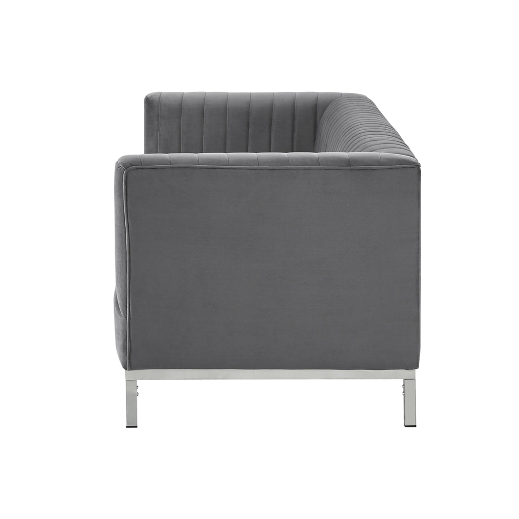 Velvet Tuxedo Sofa Y65912